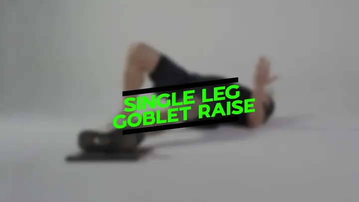 Hockey Training Drills- Single Leg Goblet Raise